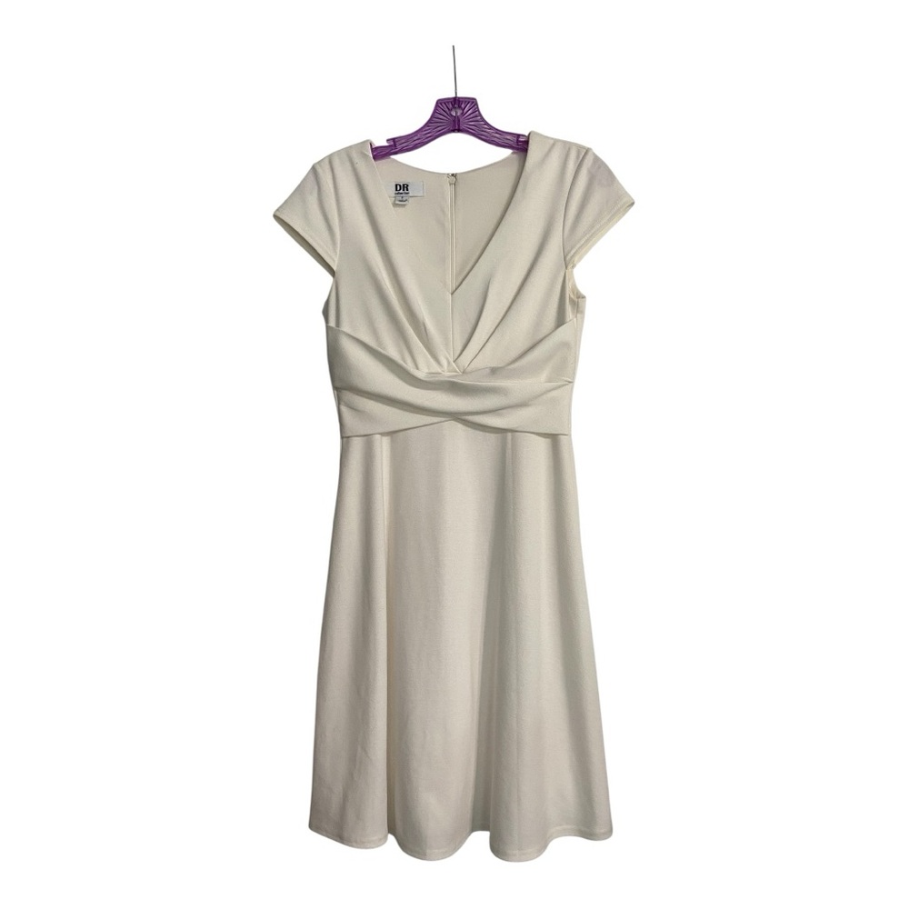 SD Collection Cream Midi Dress EUC